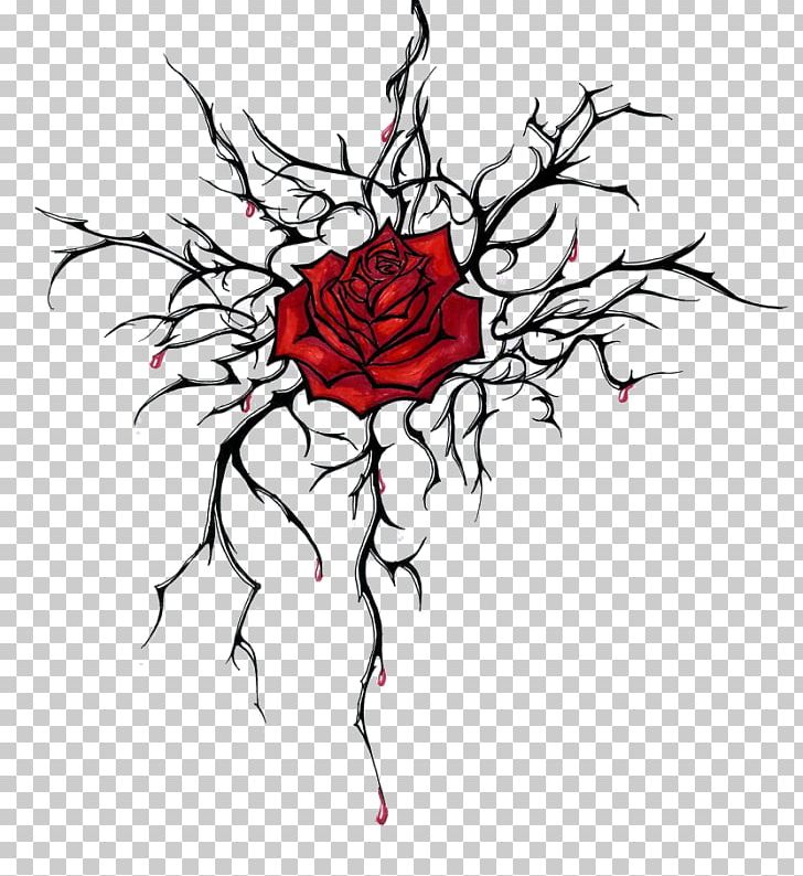 Drawing Thorns PNG, Clipart, Artwork, Black And White, Branch, Coloring Book, Cut Free PNG Download
