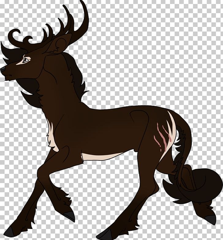 Reindeer Horse Elk Cattle Horn PNG, Clipart, Animal, Antler, Cartoon, Cattle, Cattle Like Mammal Free PNG Download