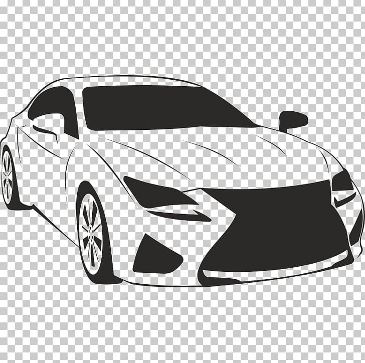Car Lexus RC F Toyota Luxury Vehicle PNG, Clipart, Automotive Design, Automotive Exterior, Black And White, Brand, Car Free PNG Download