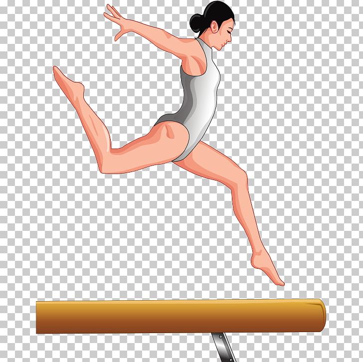 Gymnastics Illustration PNG, Clipart, Angle, Arm, Ballet Dancer, Beautiful Girl, Cartoon Free PNG Download