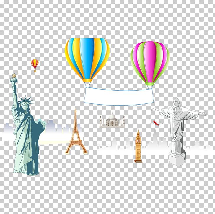 Statue Of Liberty Eiffel Tower Illustration PNG, Clipart, Architecture, Balloon, Buddha Statue, Building, Buildings Free PNG Download