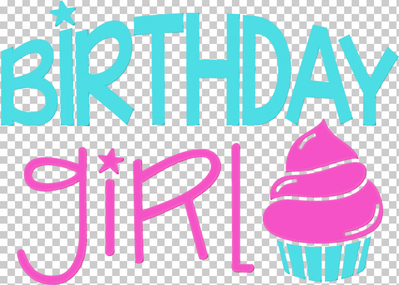 Birthday Logo Cartoon Doll Pink Birthday Girl PNG, Clipart, Birthday, Cartoon, Doll, Jingfm, Logo Free PNG Download