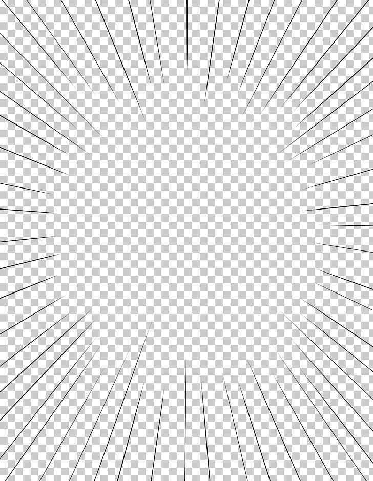 Radial Line Line Art Comic Book Drawing PNG, Clipart, Angle, Area, Art, Black And White, Circle Free PNG Download