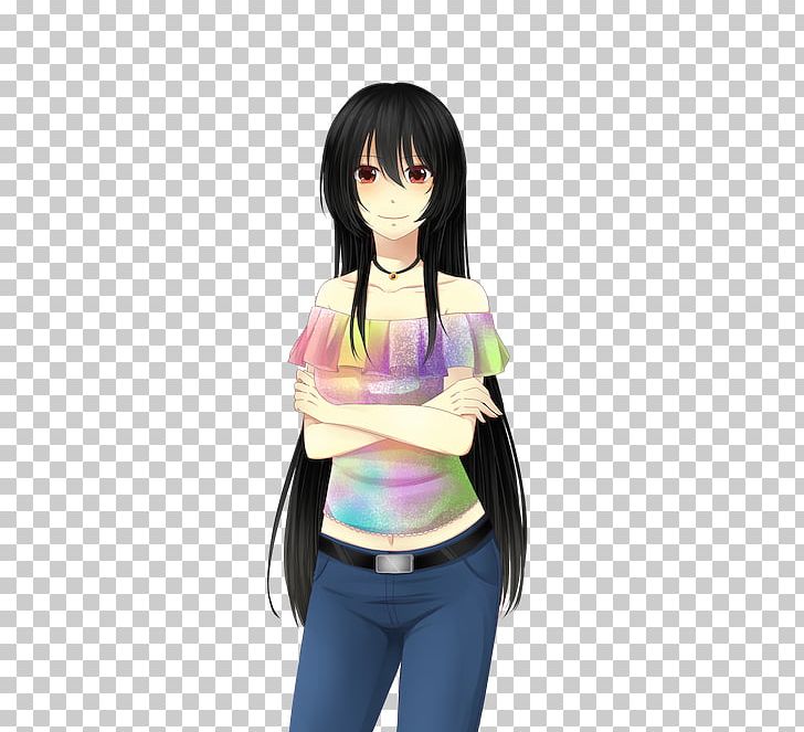 Black Hair Sprite Long Hair Mangaka PNG, Clipart, Anime, Arm, Bangs, Black Hair, Brown Hair Free PNG Download