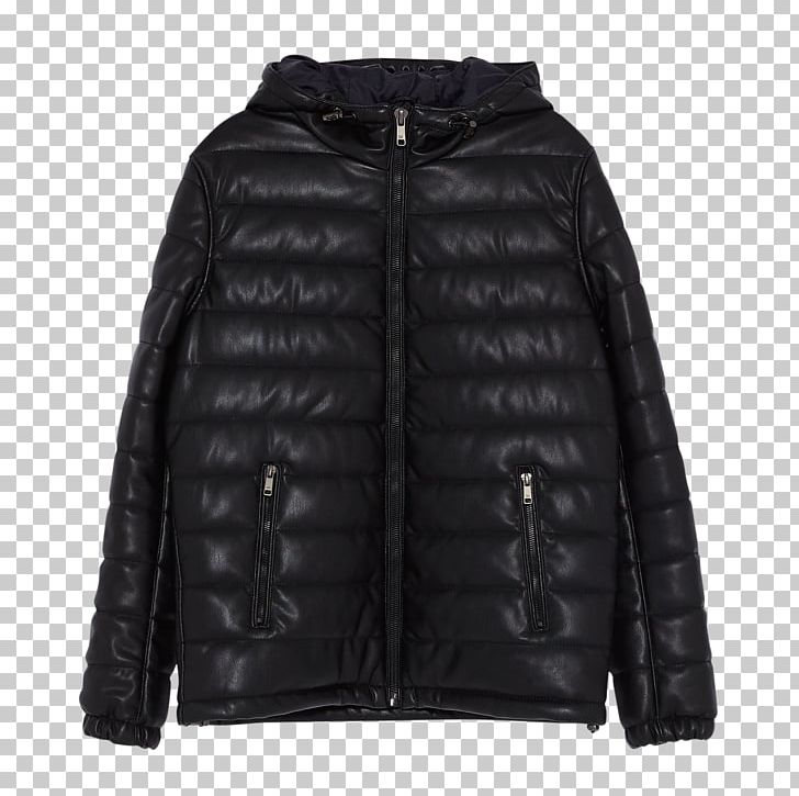 Leather Jacket Hoodie Coat PNG, Clipart, Black, Black M, Coat, Fur, Hood Free PNG Download