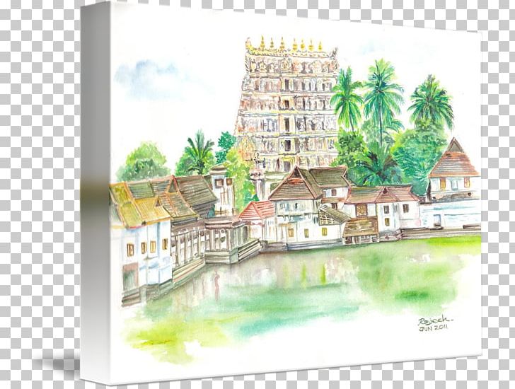 Padmanabhaswamy Temple Watercolor Painting Drawing Art Sketch PNG, Clipart, Art, Canvas, Drawing, Facade, Hindu Temple Free PNG Download