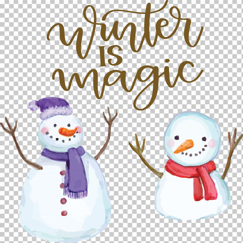 Winter Is Magic Hello Winter Winter PNG, Clipart, Biology, Cartoon, Christmas Day, Christmas Ornament, Happiness Free PNG Download
