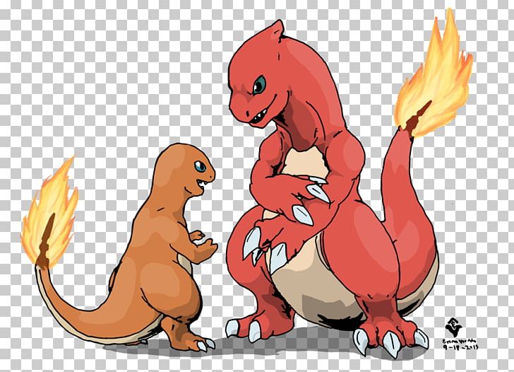 red and charmander (pokemon and 2 more) drawn by three_guo
