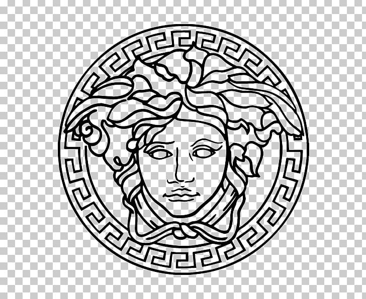 Karlie Kloss Versace Men Logo Versus (Versace) PNG, Clipart, Black And White, Brand, Circle, Decal, Dolce Gabbana Free PNG Download