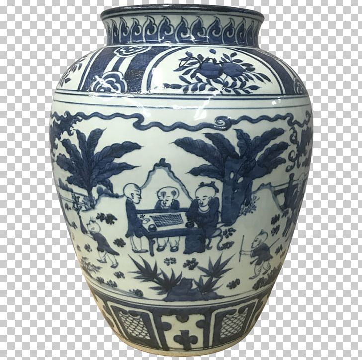 Vase Blue And White Pottery Ceramic Urn PNG, Clipart, Artifact, Blue And White Porcelain, Blue And White Pottery, Ceramic, Chinese Free PNG Download