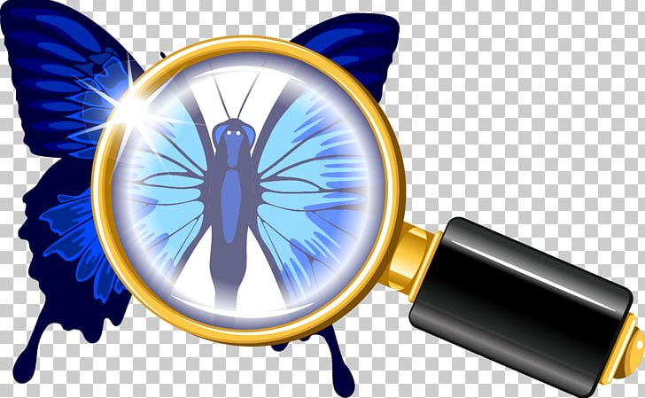 Butterfly Magnifying Glass Euclidean Illustration PNG, Clipart, Blue, Blue Abstract, Blue Background, Blue Eyes, Blue Flower Free PNG Download