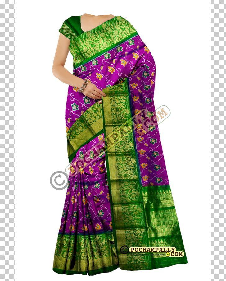 Bhoodan Pochampally Zari Pochampally Saree Ikat Handloom Saree PNG, Clipart, Bhoodan Pochampally, Blue, Border, Day Dress, Green Free PNG Download