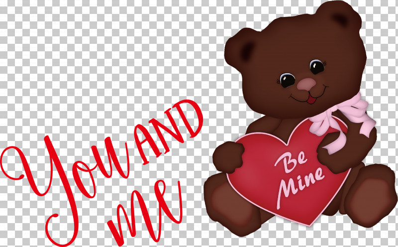 You And Me Valentines Day Valentine PNG, Clipart, American Black Bear, Bears, Brown Bear, Drawing, Giant Panda Free PNG Download
