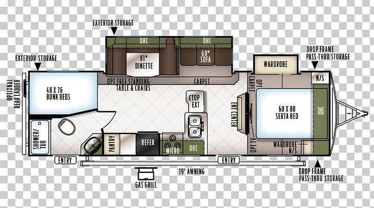 Campervans Caravan Forest River Floor Plan Trailer PNG, Clipart, Area, Bed, Bunk Bed, Campervans, Caravan Free PNG Download