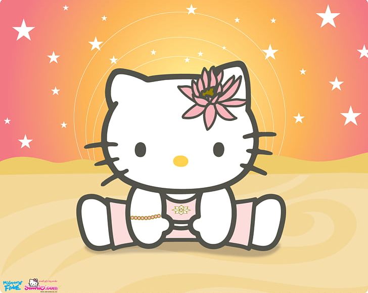 Hello Kitty Yoga Desktop Photography PNG, Clipart, Art, B K S Iyengar, Cartoon, Cat, Cat Like Mammal Free PNG Download