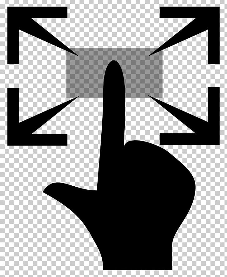 Computer Icons Zooming User Interface PNG, Clipart, Angle, Black And White, Computer Icons, Finger, Graphic Design Free PNG Download