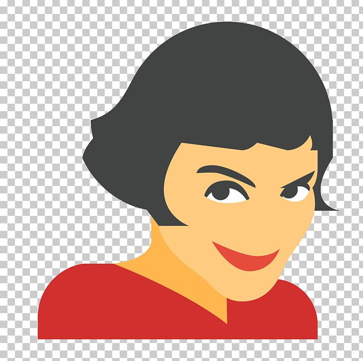 Amélie Poulain Computer Icons PNG, Clipart, Amelie, Black Hair, Cartoon, Cheek, Child Free PNG Download