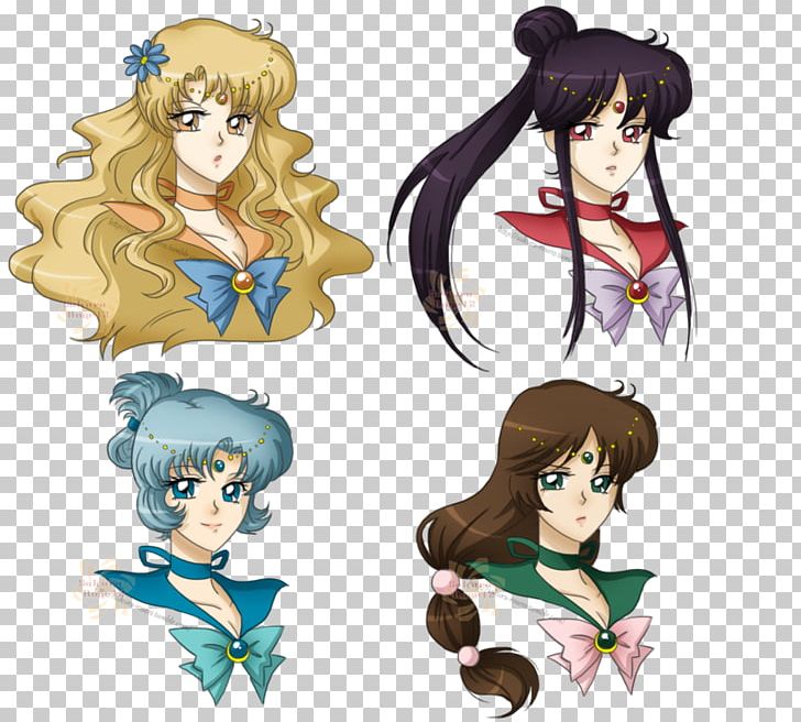 Sailor Mercury Sailor Moon Queen Serenity Sailor Mars Sailor Venus PNG, Clipart, Black Hair, Cartoon, Face, Fictional Character, Girl Free PNG Download