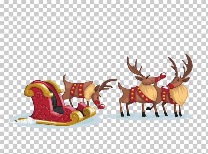 Santa Claus Christmas Card PNG, Clipart, Antler, Art, Carriage, Christmas, Christmas Border Free PNG Download