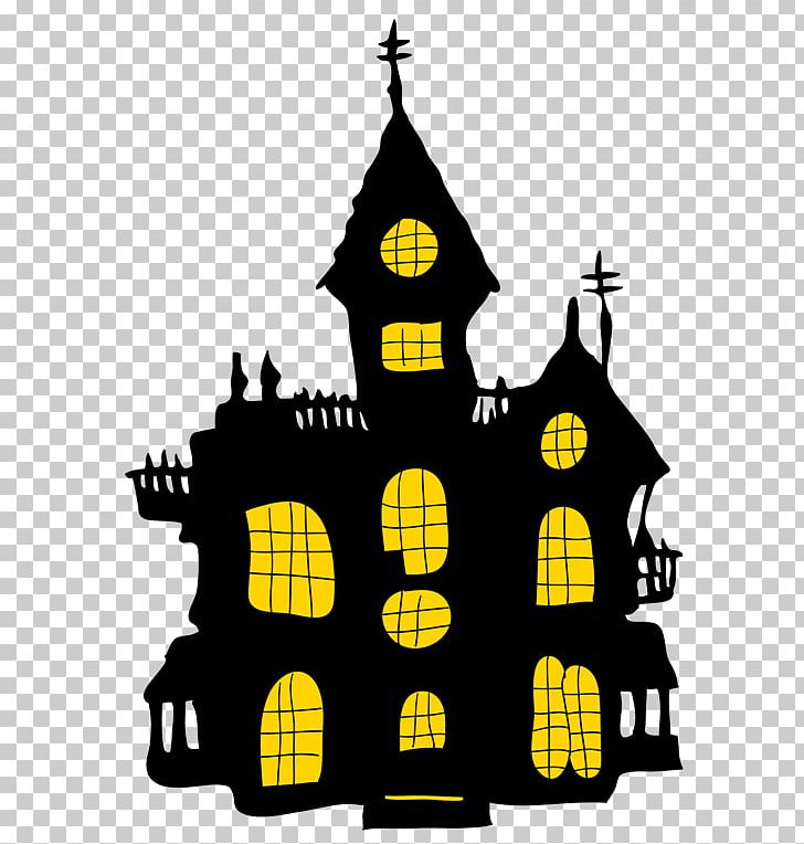 Halloween Haunted Attraction PNG, Clipart, Black And White, Castle, Chalet, Decorations, Design Elements Free PNG Download