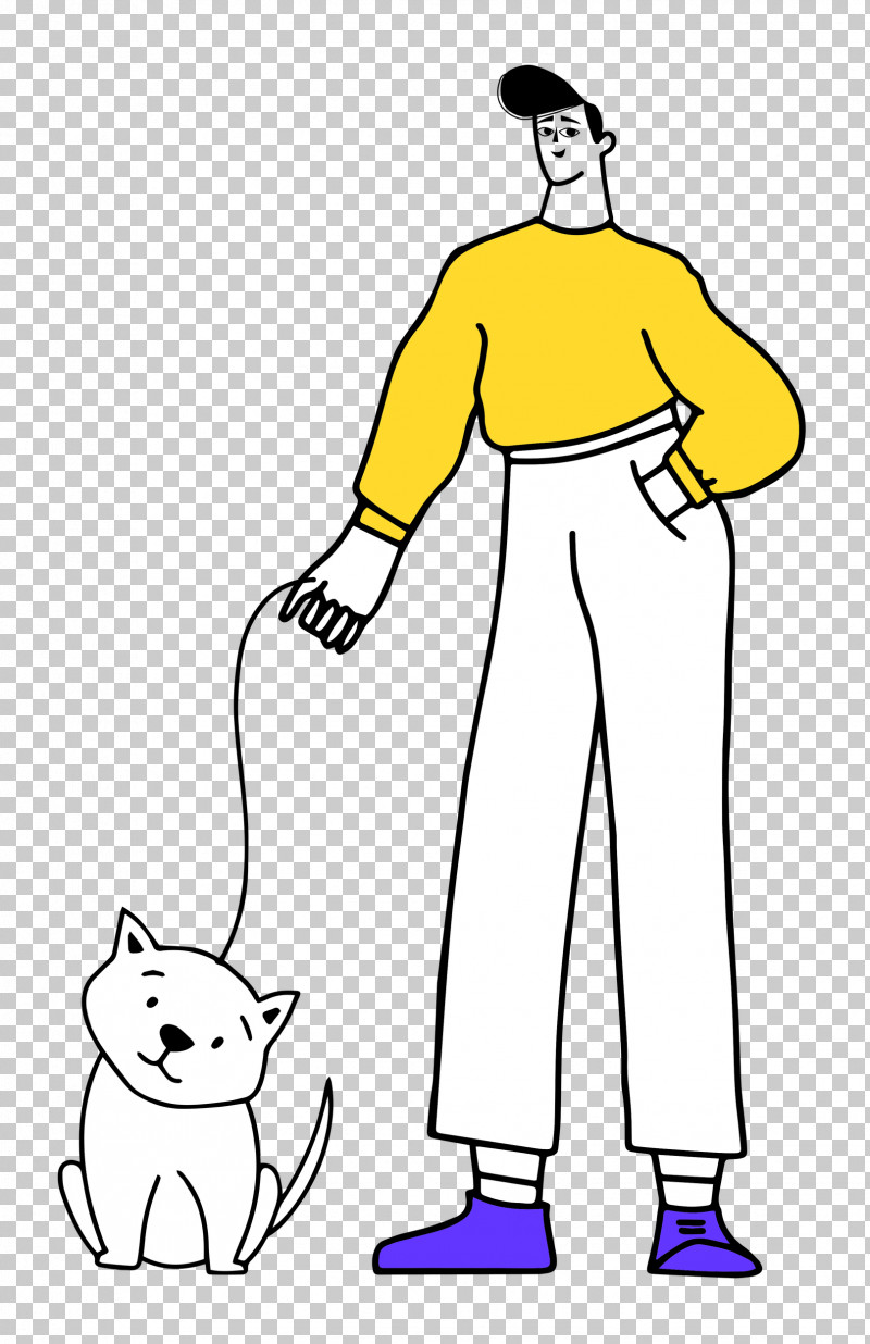Walking The Dog PNG, Clipart, Human, Joint, Line Art, Meter, Shoe Free PNG Download