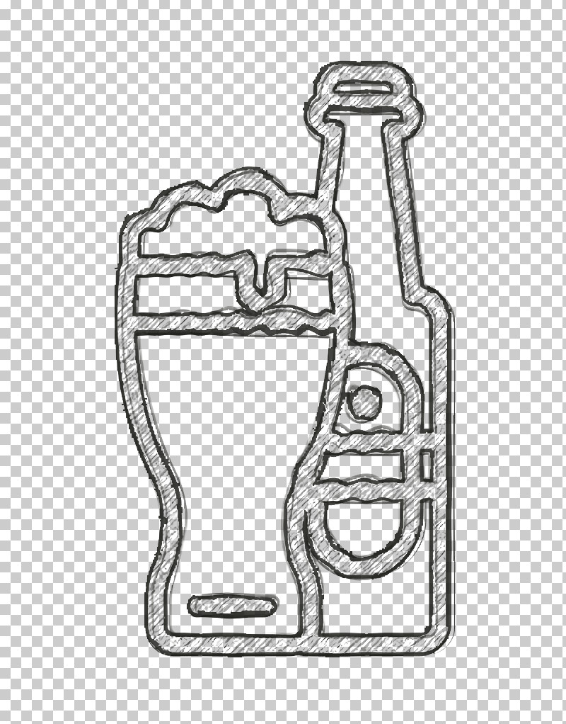 Street Food Icon Beer Icon PNG, Clipart, Angle, Beer Icon, Black And White, Cartoon, Line Free PNG Download