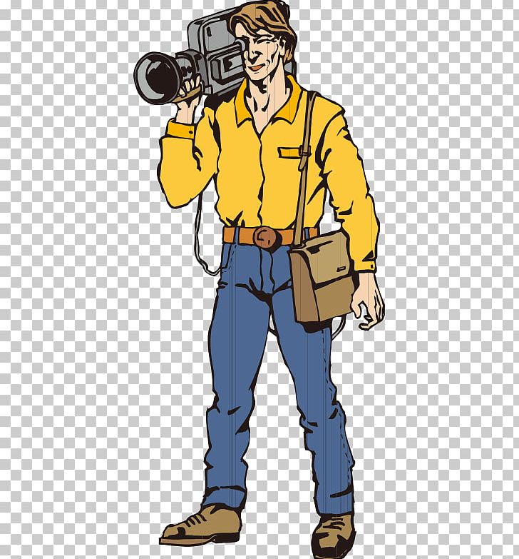 Camera Operator Photographer PNG, Clipart, Cartoon, Cartoon Character, Cartoon Characters, Cartoon Eyes, Construction Worker Free PNG Download