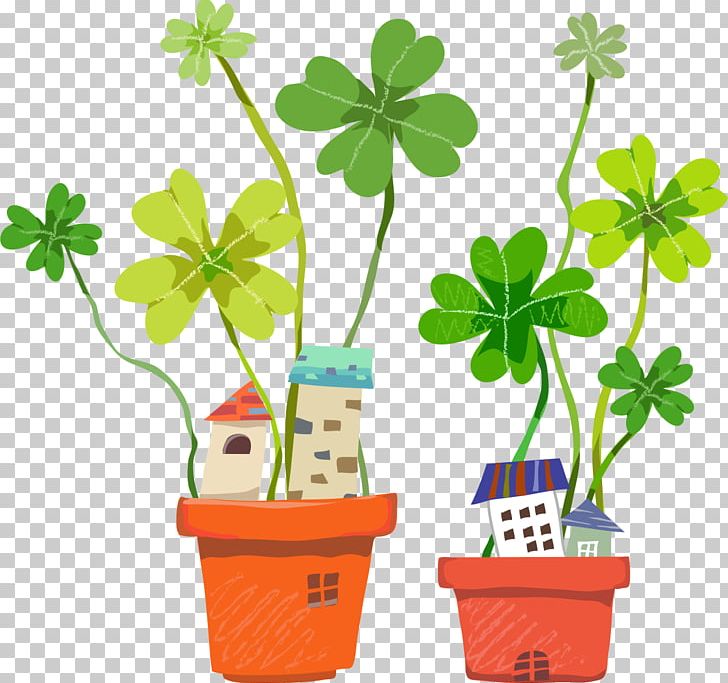 Cartoon Illustration PNG, Clipart, Adobe Illustrator, Animation, Building, Clover Vector, Drawing Free PNG Download