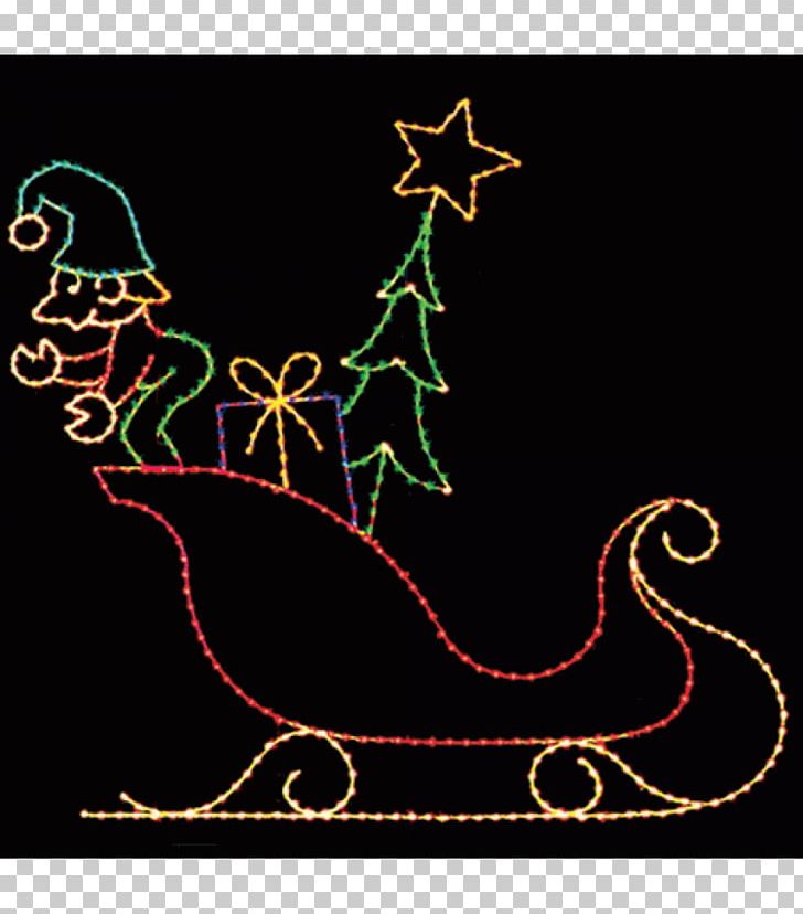 Christmas Decoration Christmas Lights Sled Lighting PNG, Clipart, Area, Art, Banner, Christmas, Christmas Decoration Free PNG Download