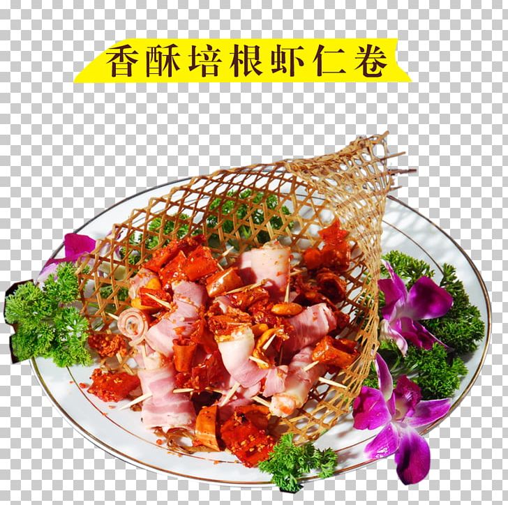 Asian Cuisine Seafood Spring Roll Prawn Roll Vegetarian Cuisine PNG, Clipart, Animals, Appetizer, Asian Food, Bacon, Chili Free PNG Download