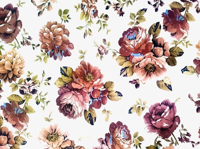 Classical Hand-painted Flowers Background Texture PNG, Clipart, Background, Background Texture, Classical, Classical Clipart, Classical Textures Free PNG Download