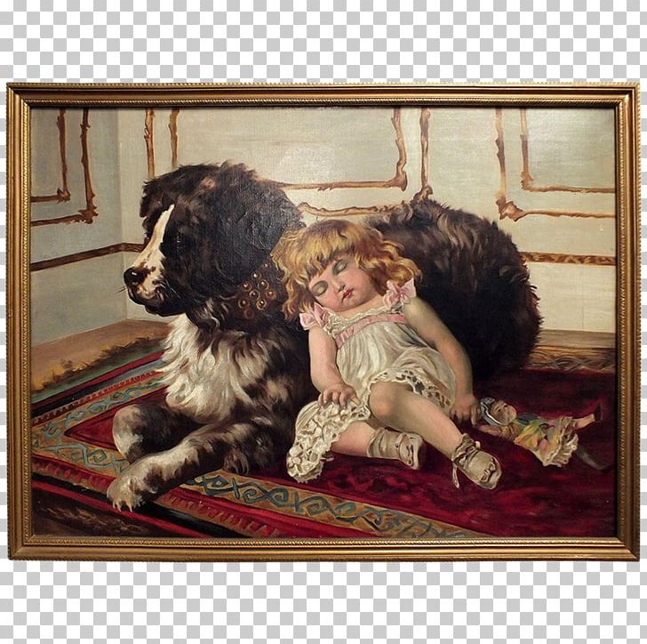 St. Bernard Newfoundland Dog Oil Painting Art PNG, Clipart, Abstract Art, Art, Arthur Elsley, Art Museum, Carnivoran Free PNG Download