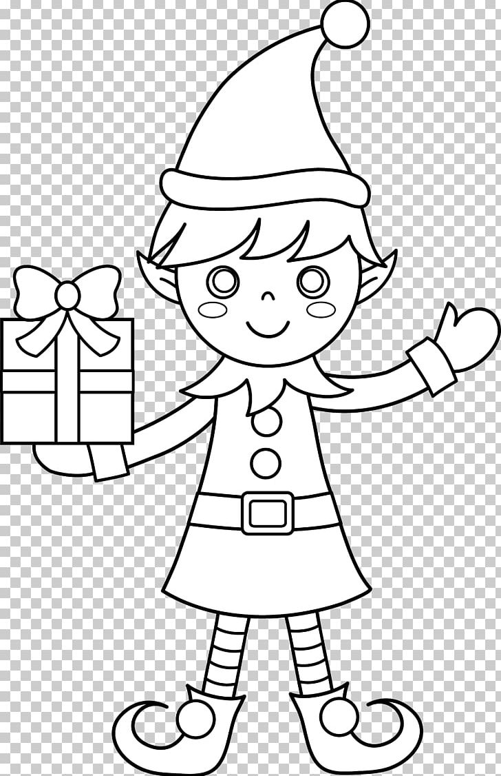 The Elf On The Shelf Santa Claus Christmas Elf Coloring Book PNG, Clipart, Angle, Area, Black And White, Boy, Cartoon Free PNG Download