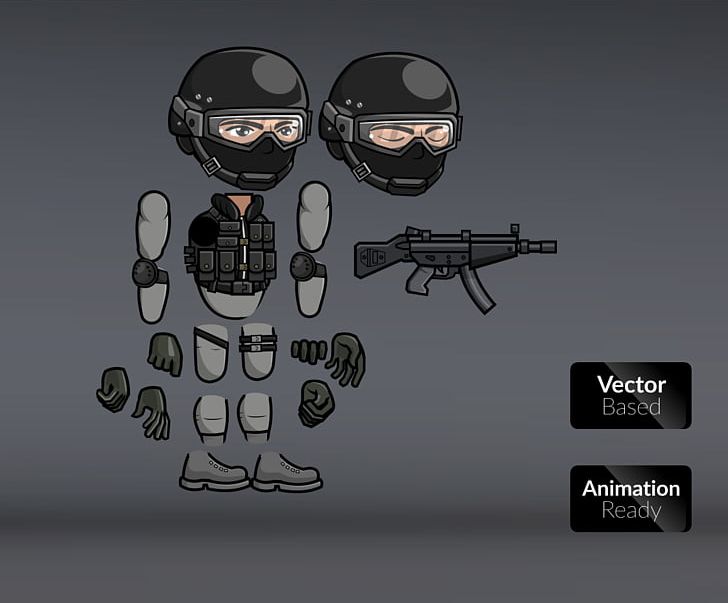 Sprite SWAT Game Concept Art Police PNG, Clipart, 2d Computer Graphics, 3d Modeling, Art, Character, Chibi Free PNG Download