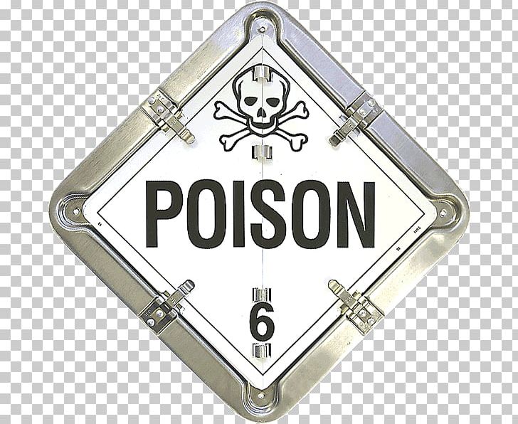 United States Department Of Transportation Placard Poison HAZMAT Class 6 Toxic And Infectious Substances Hazard PNG, Clipart, Adhesive, Angle, Body Jewelry, Brand, Chemical Substance Free PNG Download