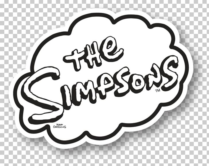 Logo Homer Simpson Lisa Simpson Brand Font PNG, Clipart, Area, Black And White, Brand, Calligraphy, Costume Free PNG Download