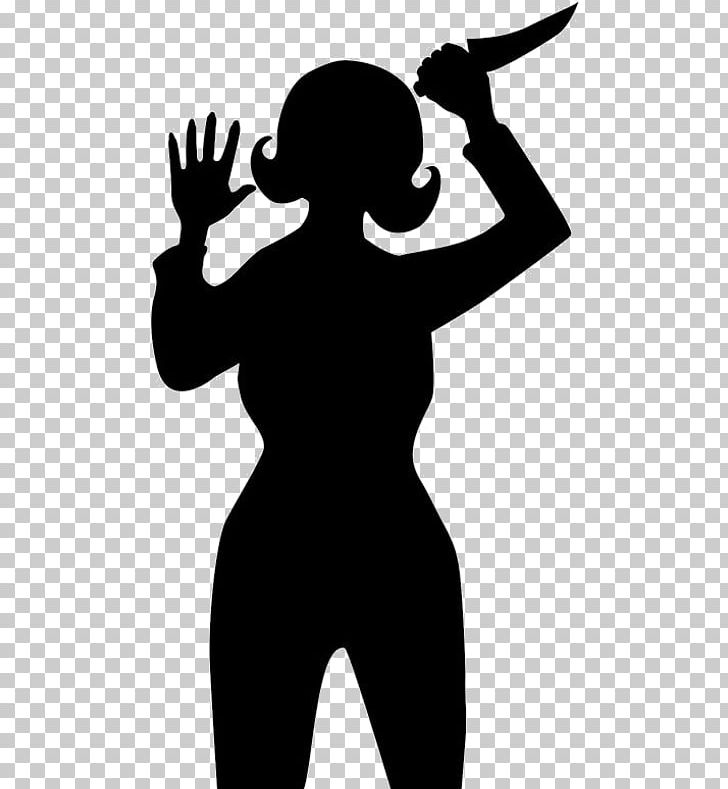 Psycho Silhouette PNG, Clipart, Arm, Art, Black And White, Cartoon, Drawing Free PNG Download