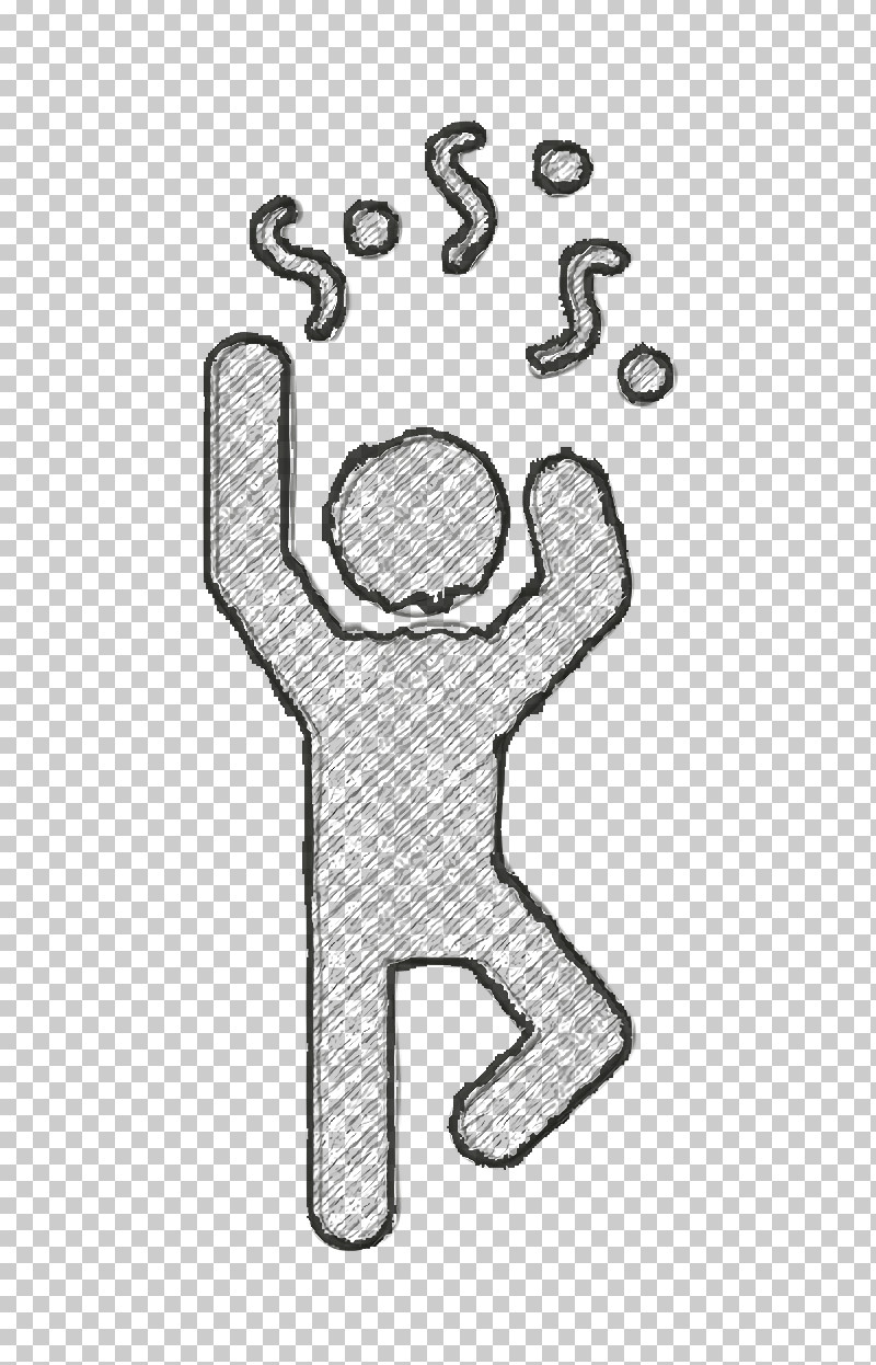 Man Partying Icon Triumphs Icon Happy Icon PNG, Clipart, Cartoon, Happy Icon, Headgear, Joint, Meter Free PNG Download