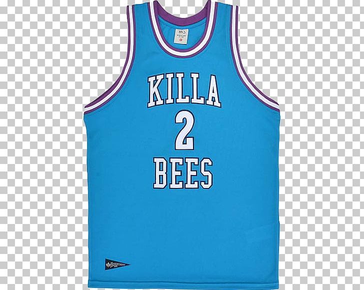 Sports Fan Jersey Sleeveless Shirts K1X Killa Bees Mesh Jersey PNG, Clipart, Active Shirt, Active Tank, Aqua, Blue, Brand Free PNG Download