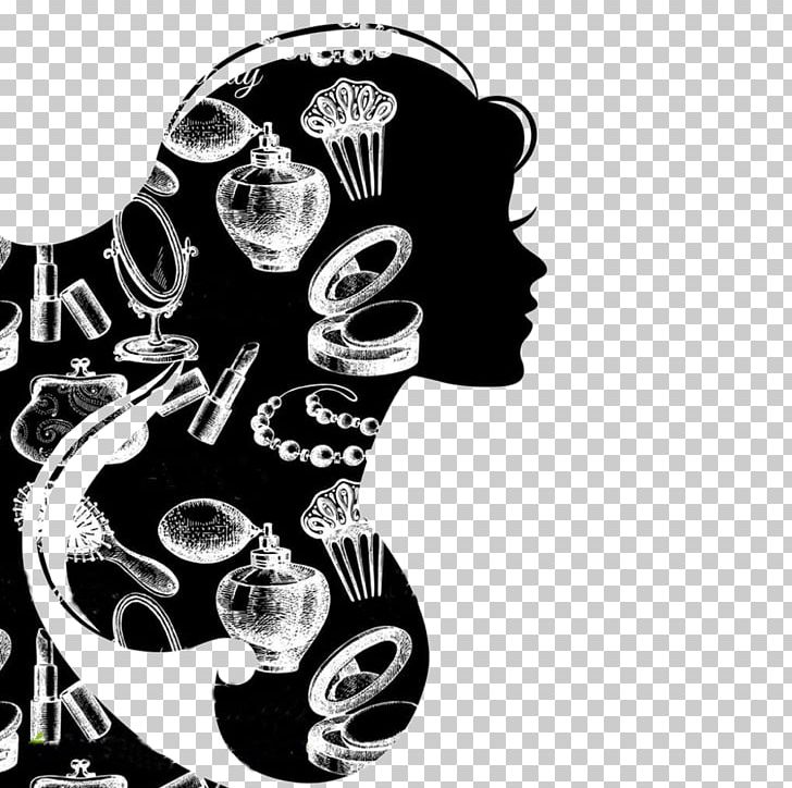 Cosmetics Beauty Parlour Silhouette Woman PNG, Clipart, Beauty, Black, Black And White, Bone, Business Woman Free PNG Download