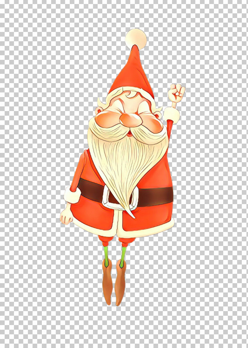 Santa Claus PNG, Clipart, Garden Gnome, Holiday Ornament, Interior Design, Lawn Ornament, Orange Free PNG Download