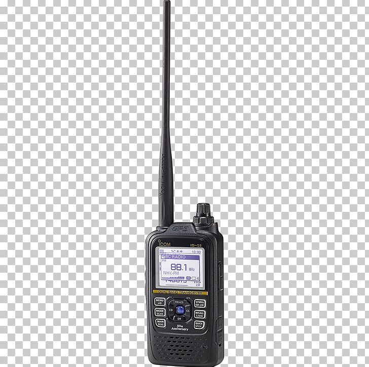 D-STAR Walkie-talkie Transceiver Icom Incorporated Two-way Radio PNG, Clipart, 2meter Band, Aerials, Cordless Telephone, Digital Mobile Radio, Dstar Free PNG Download