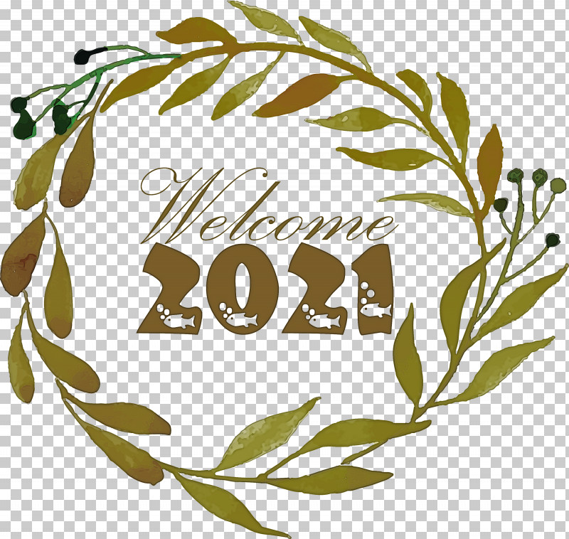 Happy New Year 2021 Welcome 2021 Hello 2021 PNG, Clipart, Branch, Floral Design, Flower, Happy New Year, Happy New Year 2021 Free PNG Download