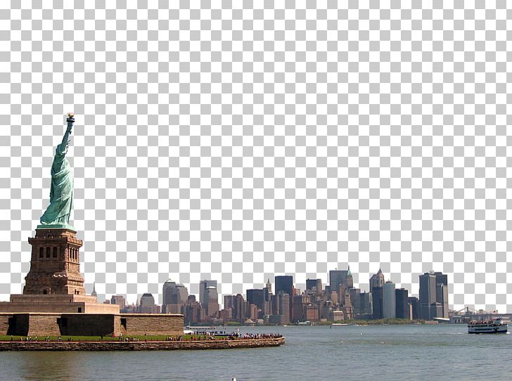 Statue Of Liberty Battery Park New York Harbor Ellis Island Hudson River PNG, Clipart, Battery Park, Battery Park New York, Building, City, Cityscape Free PNG Download