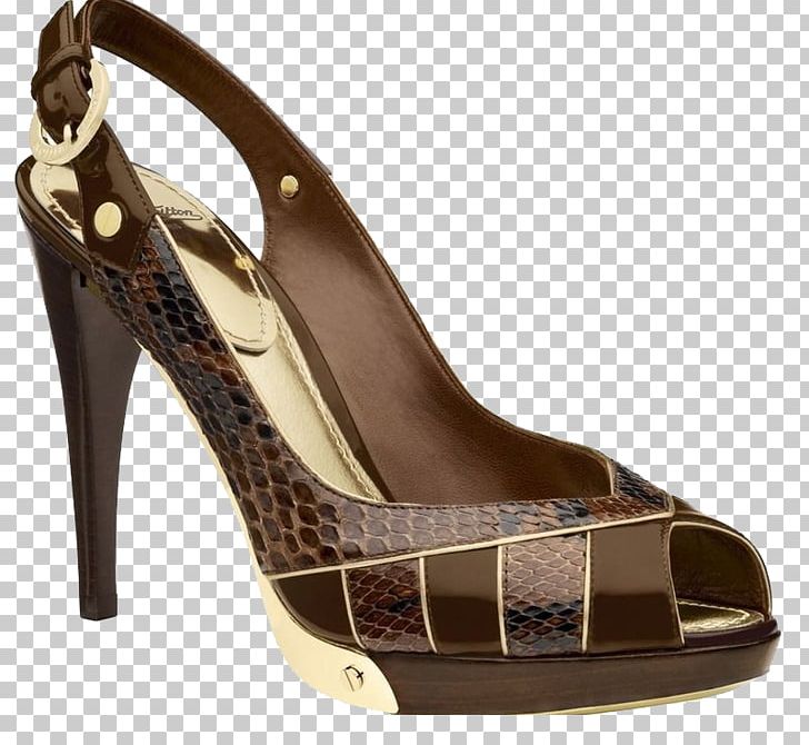 Court Shoe High-heeled Footwear Louis Vuitton Sandal PNG, Clipart, Beige, Brown, Clothing, Fashion, Heel Free PNG Download