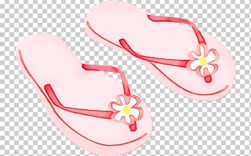 Footwear Flip-flops Pink Sandal Shoe PNG, Clipart, Flipflops, Footwear, Heart, Paint, Pink Free PNG Download