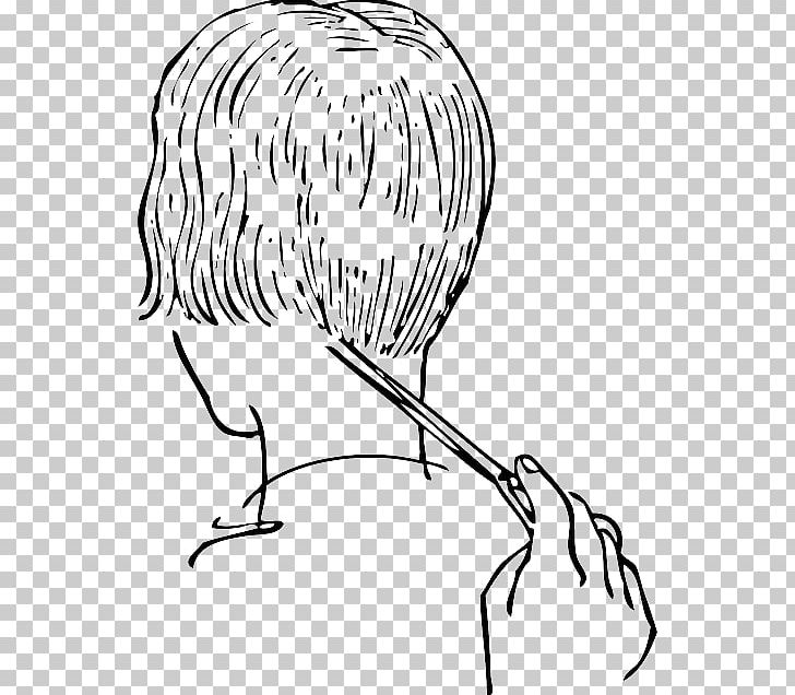 Comb Hairstyle Cosmetologist Barber Hairbrush PNG, Clipart, Area, Artwork, Barber, Black And White, Bob Cut Free PNG Download