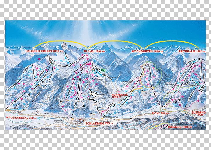 Planai Hochwurzen Hauser Kaibling Reiteralm Ski Resort PNG, Clipart, Area, Austria, Crystal Ski Holidays, Glacial Landform, Mountain Free PNG Download