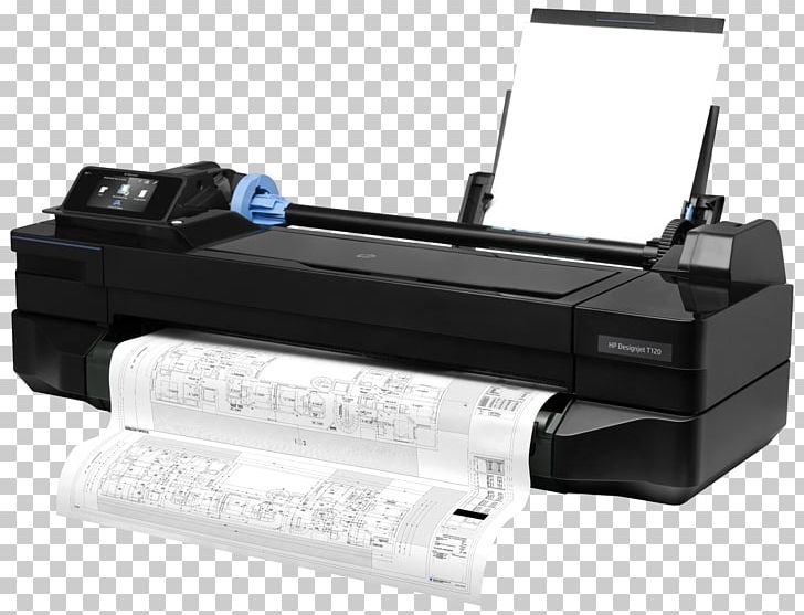 Hewlett-Packard HP DesignJet T120 Wide-format Printer Inkjet Printing PNG, Clipart, Automotive Exterior, Brands, Color Printing, Compact Photo Printer, Dots Per Inch Free PNG Download