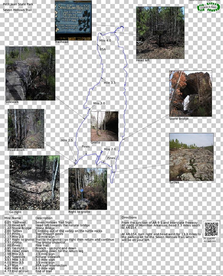 Seven Hollows Trailhead Cedar Falls Township Trail Map Petit Jean Mountain Road PNG, Clipart, Arkansas, Hiking, Map, Park, State Park Free PNG Download